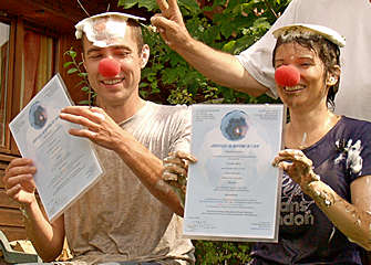 red noses during balloon air baptism