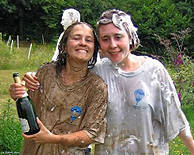 Wet and messy after balloon flight