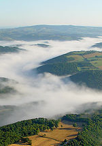 Auvergne, Sioule in de mist